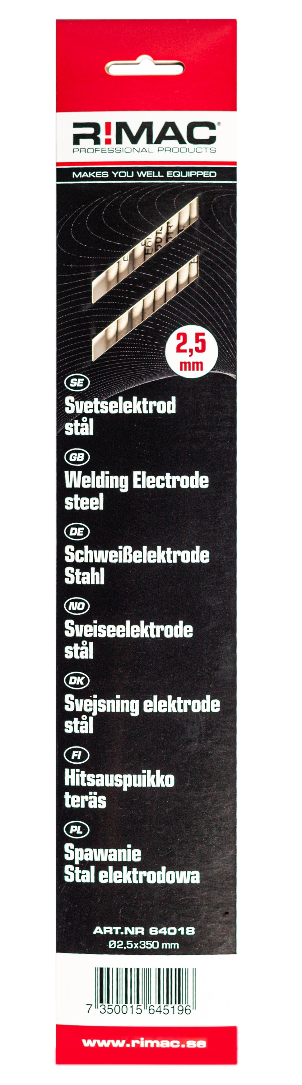 RIMAC Allströmselektrod 2,5x350 10st
