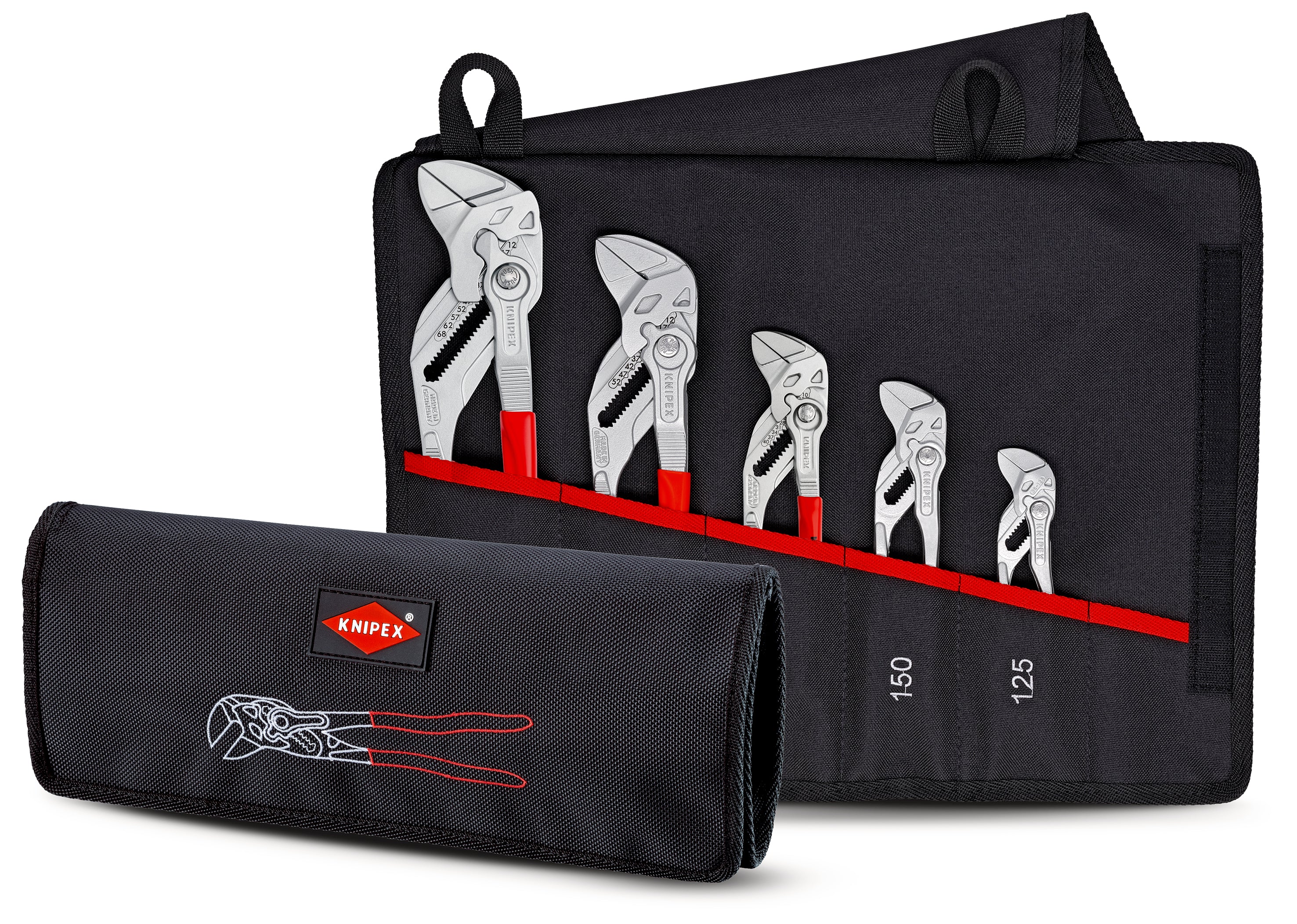 KNIPEX Tångnyckelset 5 delar 125-300mm