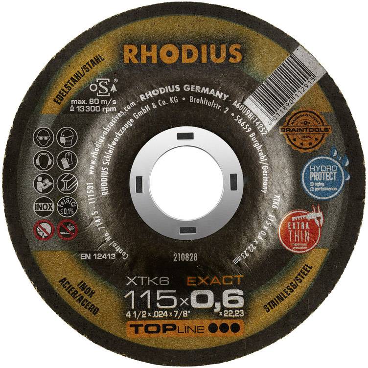 RHODIUS XTK6 Exact 115x0,6x22,23 (50 stk förp)