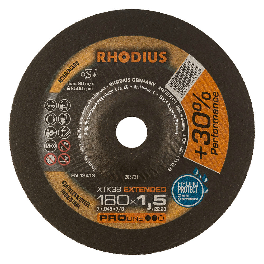RHODIUS XTK38 Kapskiva 180x1,5 (25/förp)