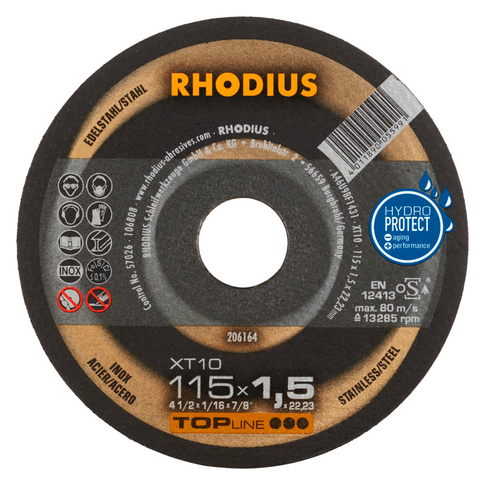 RHODIUS XT10 Kapskiva 115x1,5x22,23 (50 stk förp)