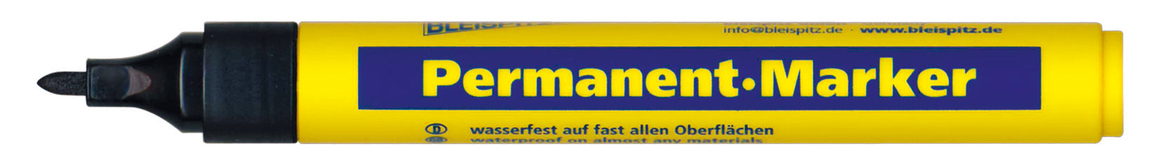 BLEISPITZ Permanet-Marker Rund spets Svart 10st