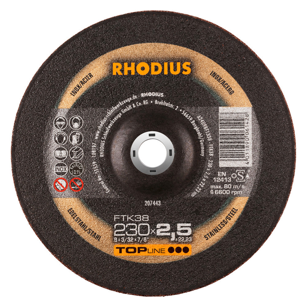 RHODIUS FTK38 Kapskiva 230x2,5x22,23 (25 förp)