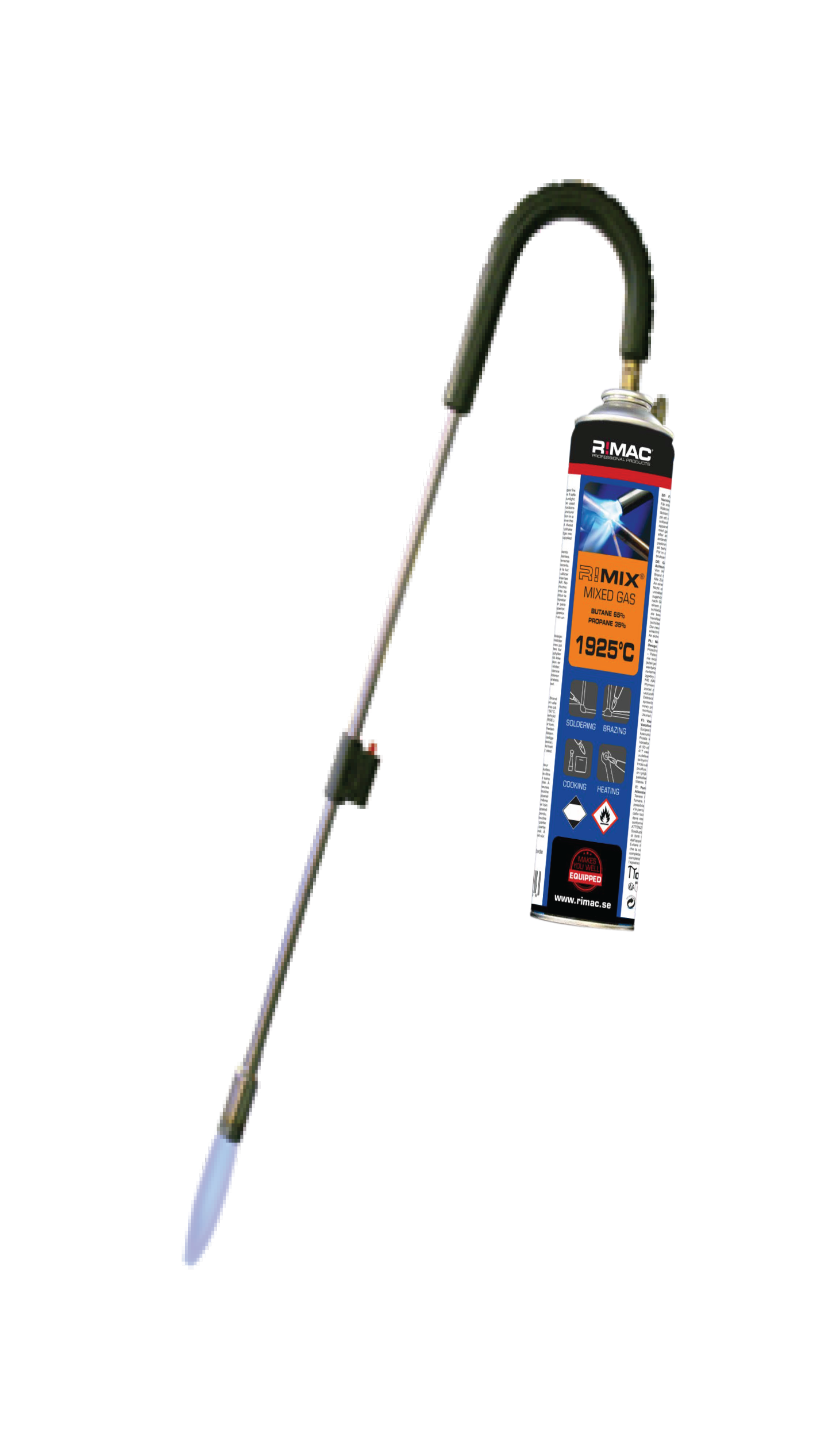 R!MAC Ogräsbrännare för Mixgas piezo