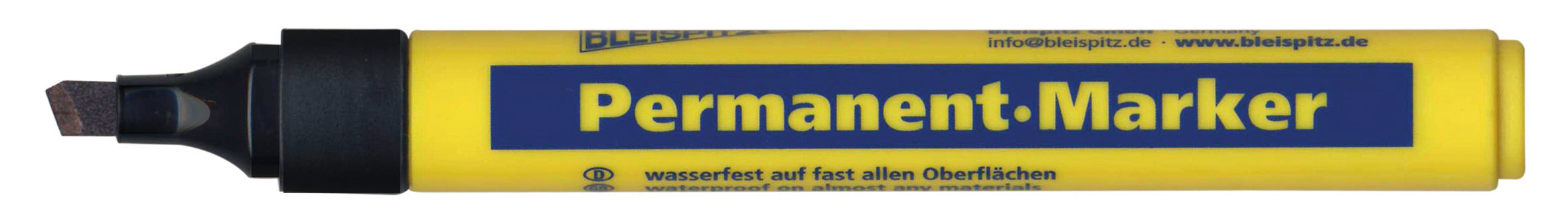 BLEISPITZ Permanet-Marker Bred spets Svart 10st