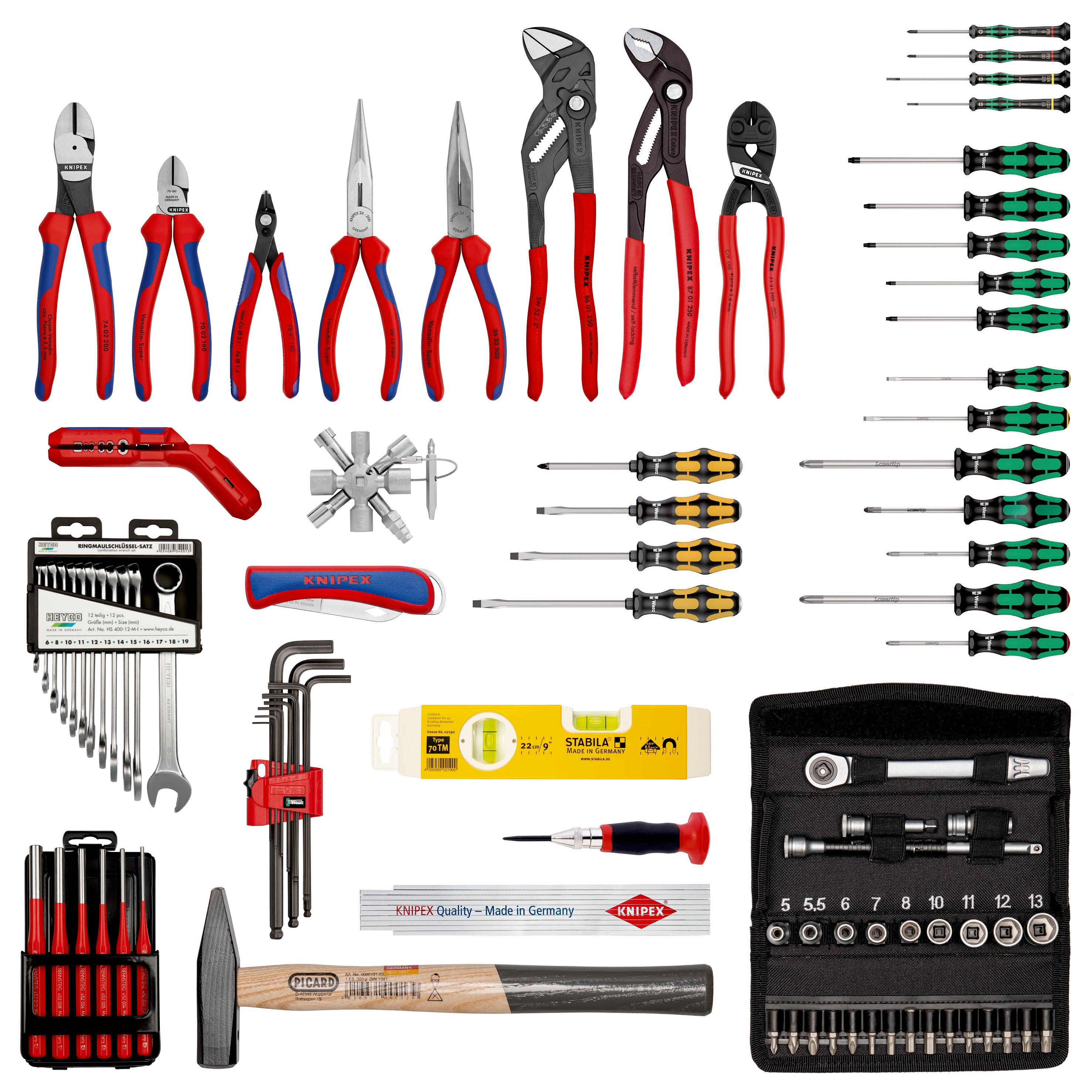 KNIPEX Vertygsväska "BIG Basic Move" Mekanik inkl. 90 delar