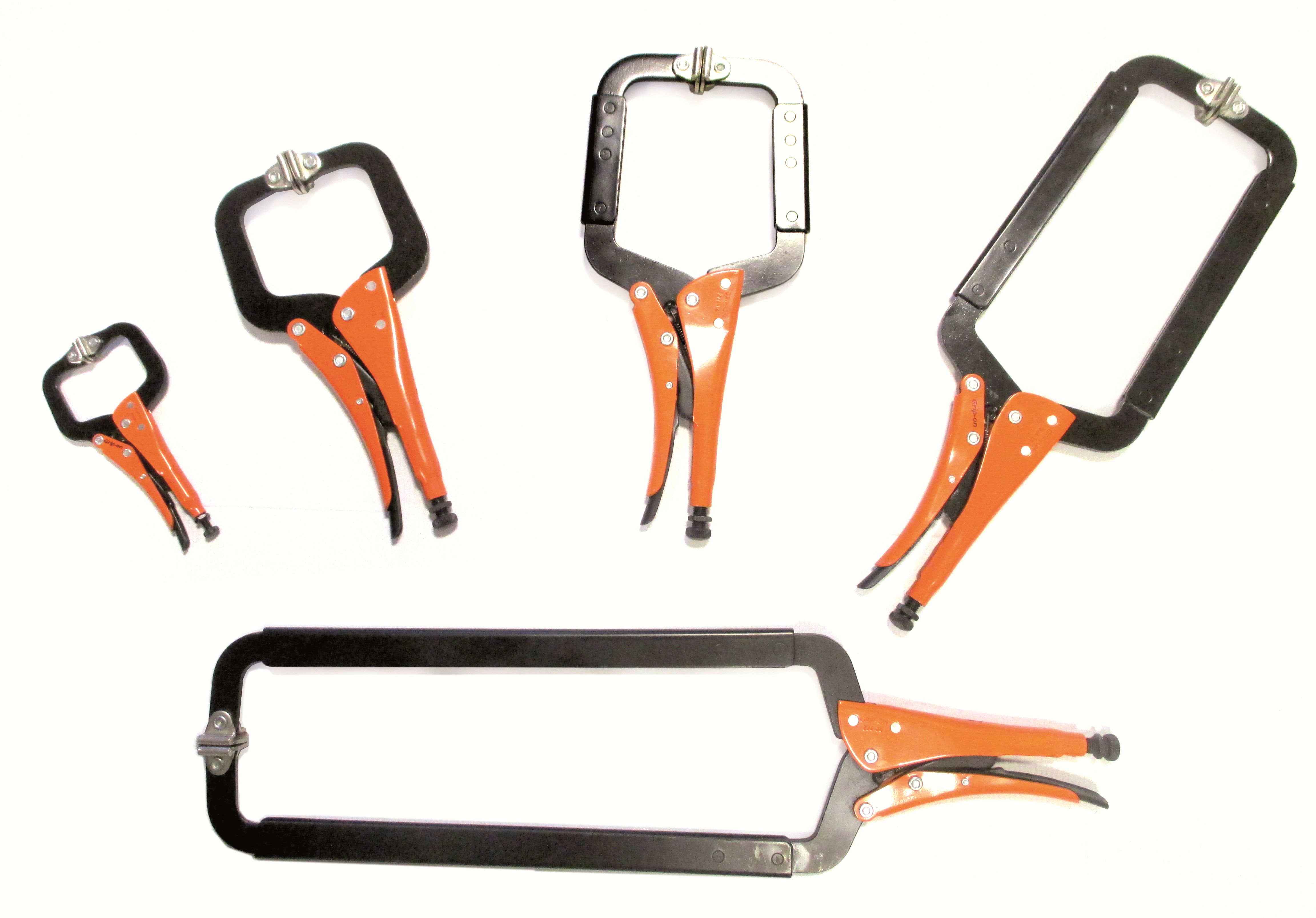 GRIP-ON C-Clamps with Swivel Pads 0-150 mm