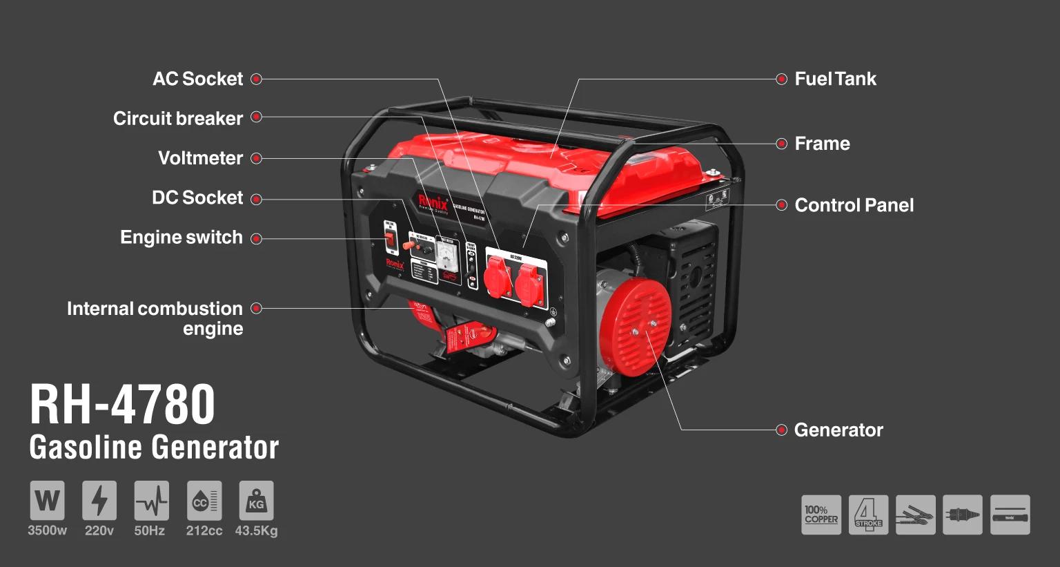 Bensingenerator 3500W