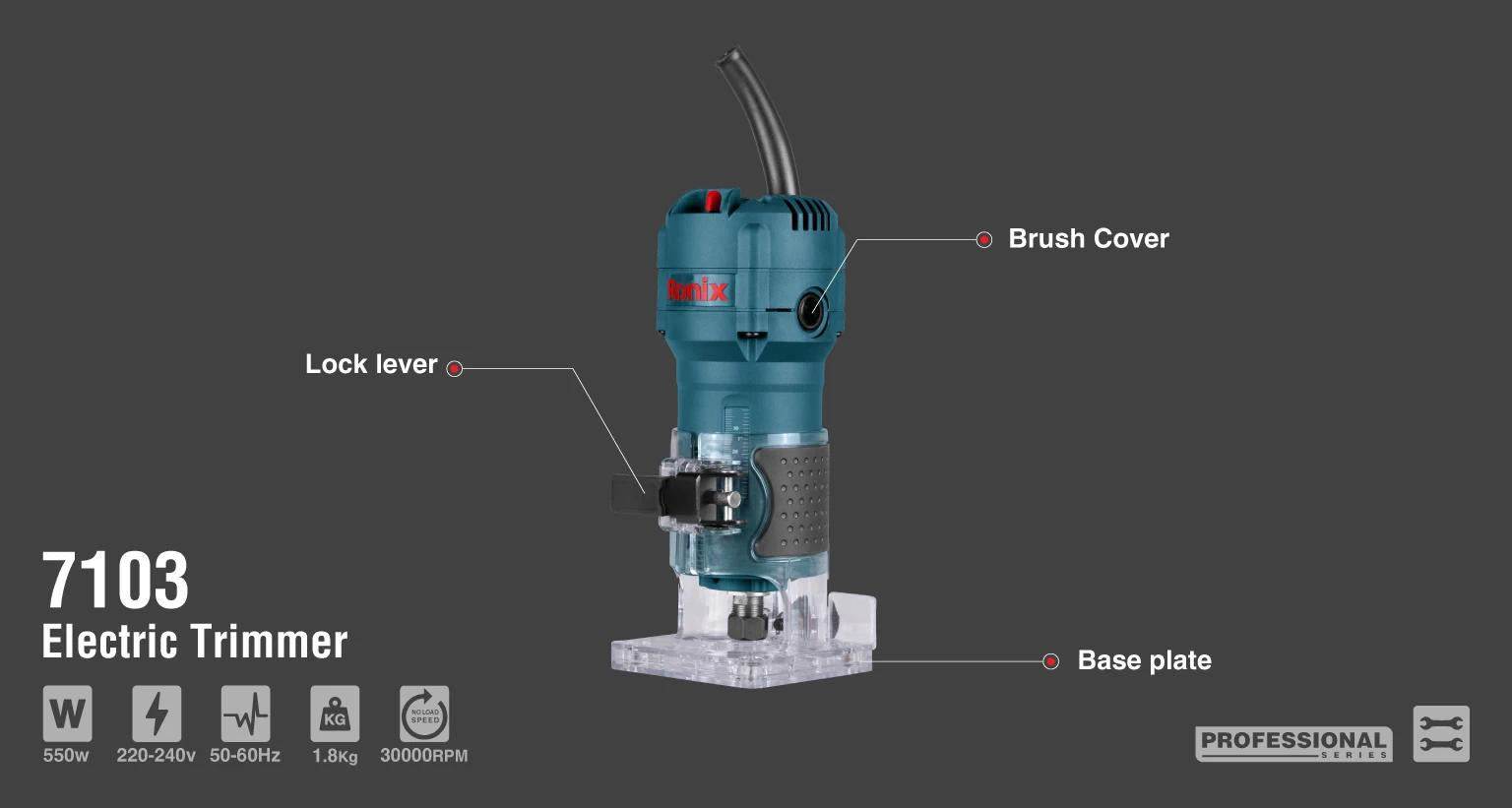 Elektrisk trimmer
550W