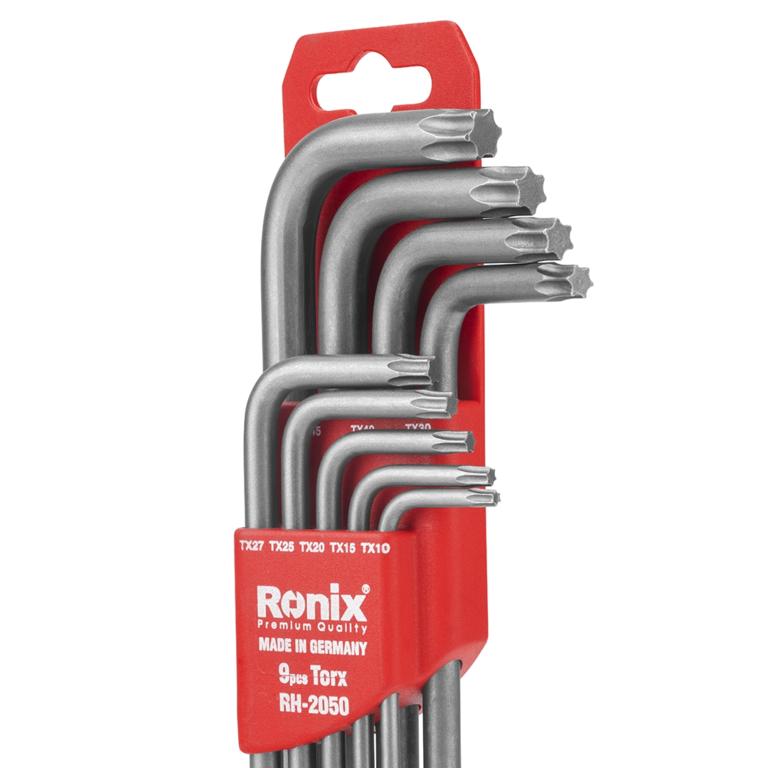 Torx-nyckelset med långa armar 
9 st